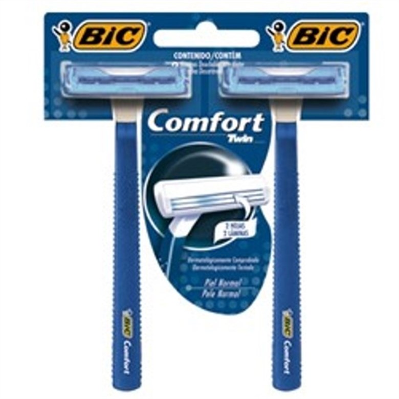 imagem de APARELHO BARBEAR BIC COMFORT 2 PELE NORMAL 2UN