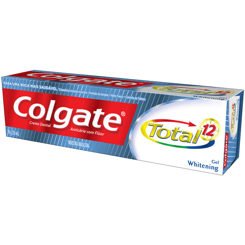 imagem de CREME DENTAL COLGATE TOTAL 12 WHITENING 90G