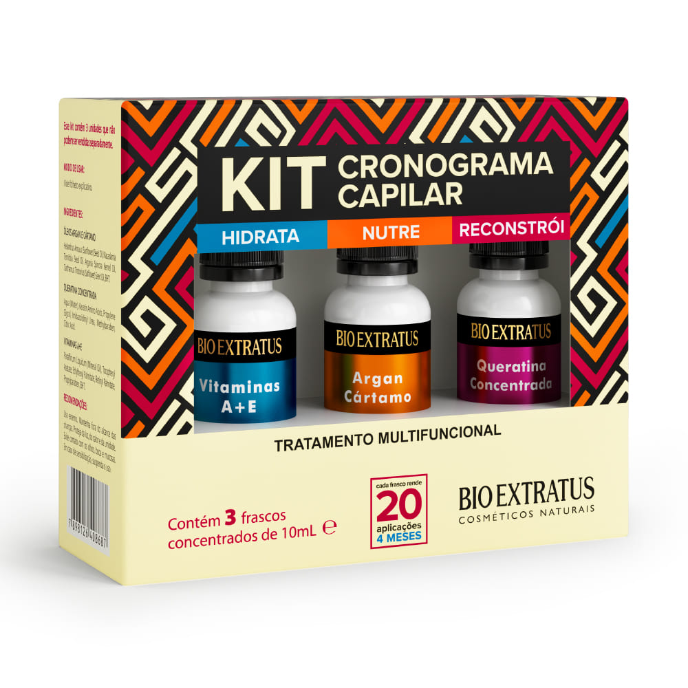 imagem de KIT BIO EXTRATUS MULTIFUNCIONAL CRONOGRAMA 30ML