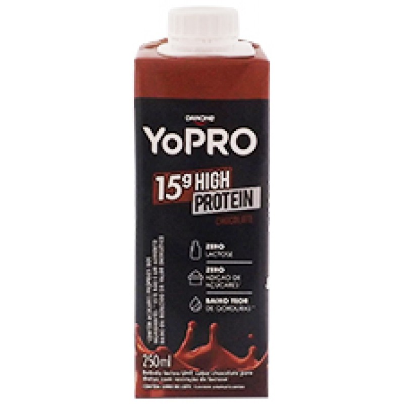 imagem de YOPRO DANONE UHT 250ML CHOCOLATE