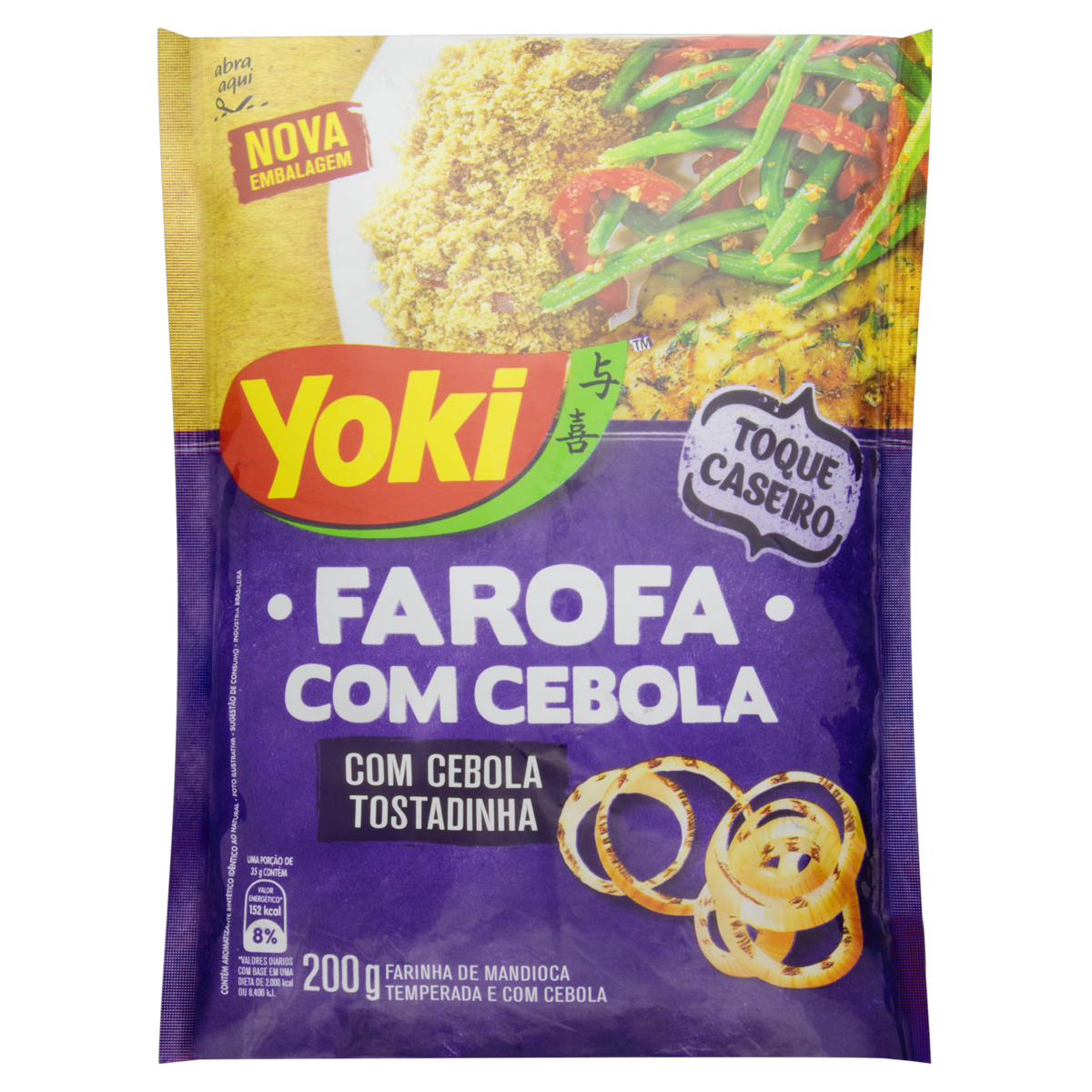 imagem de FAROFA YOKI MANDIOCA 200G CEBOLA