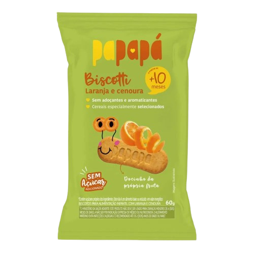 imagem de PAPAPA BISCOITO 60GR LARANJA E CENOURA