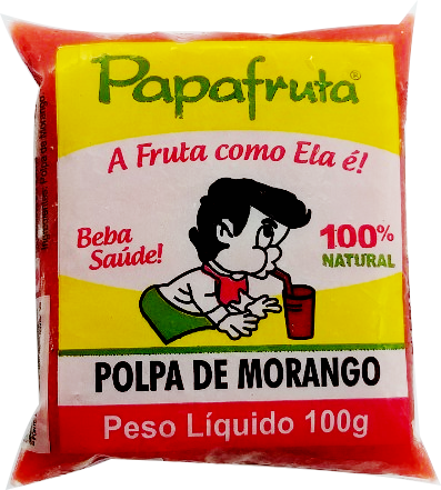 imagem de POLPA PAPA FRUTA 100G MORANGO