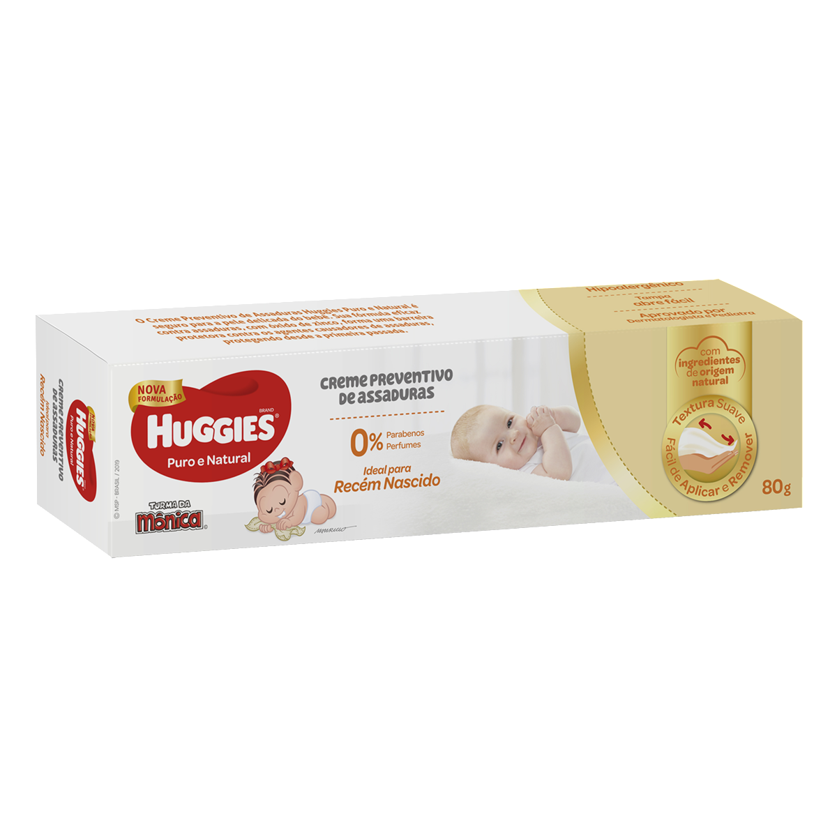 imagem de CREME ASSADURA HUGGIES PURO NATURAL 80G