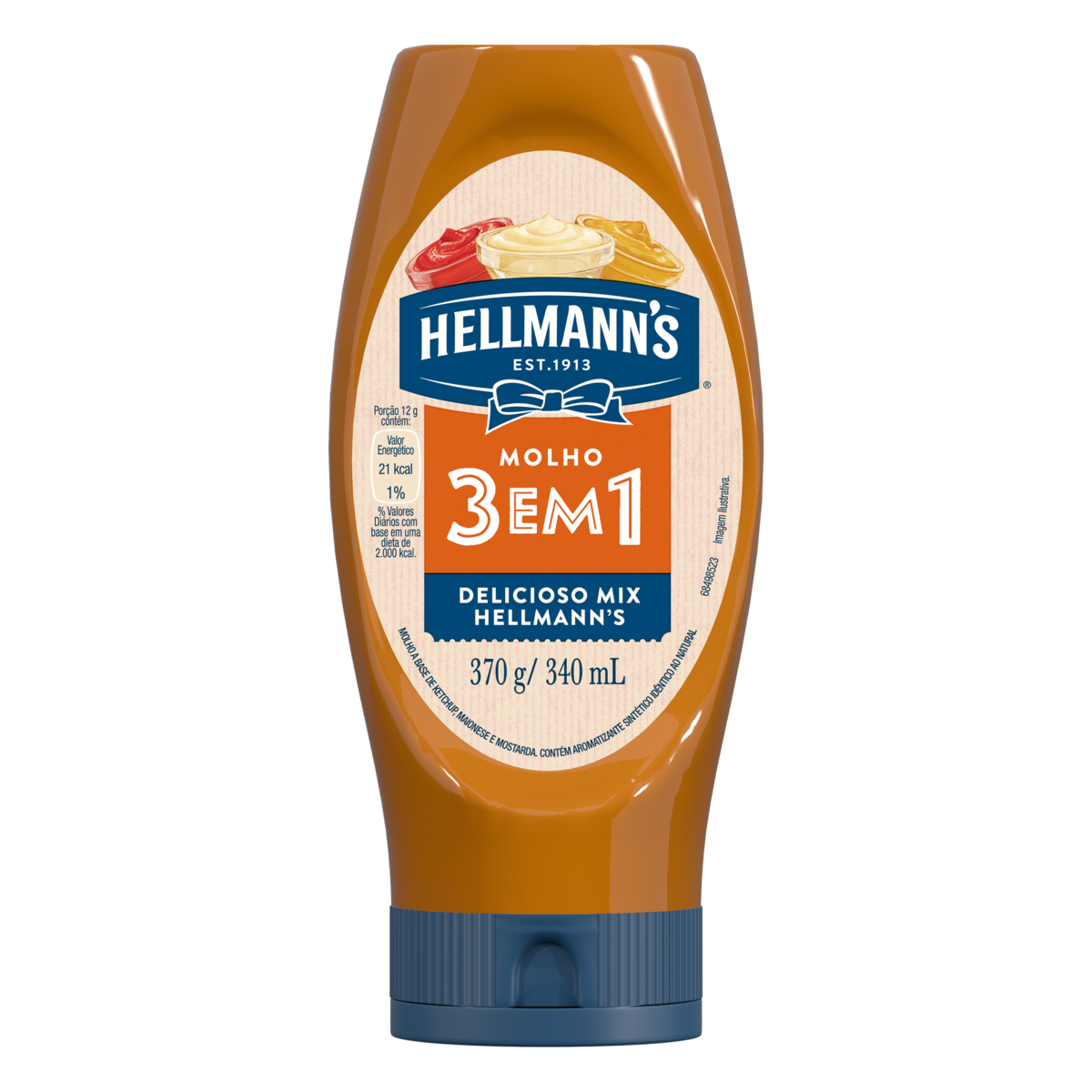 imagem de MOLHO HELLMANNS 3X1 360G PET