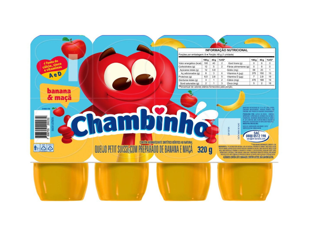 imagem de IOGURTE NESTLÉ CHAMBINHO 320G MACA/BANANA
