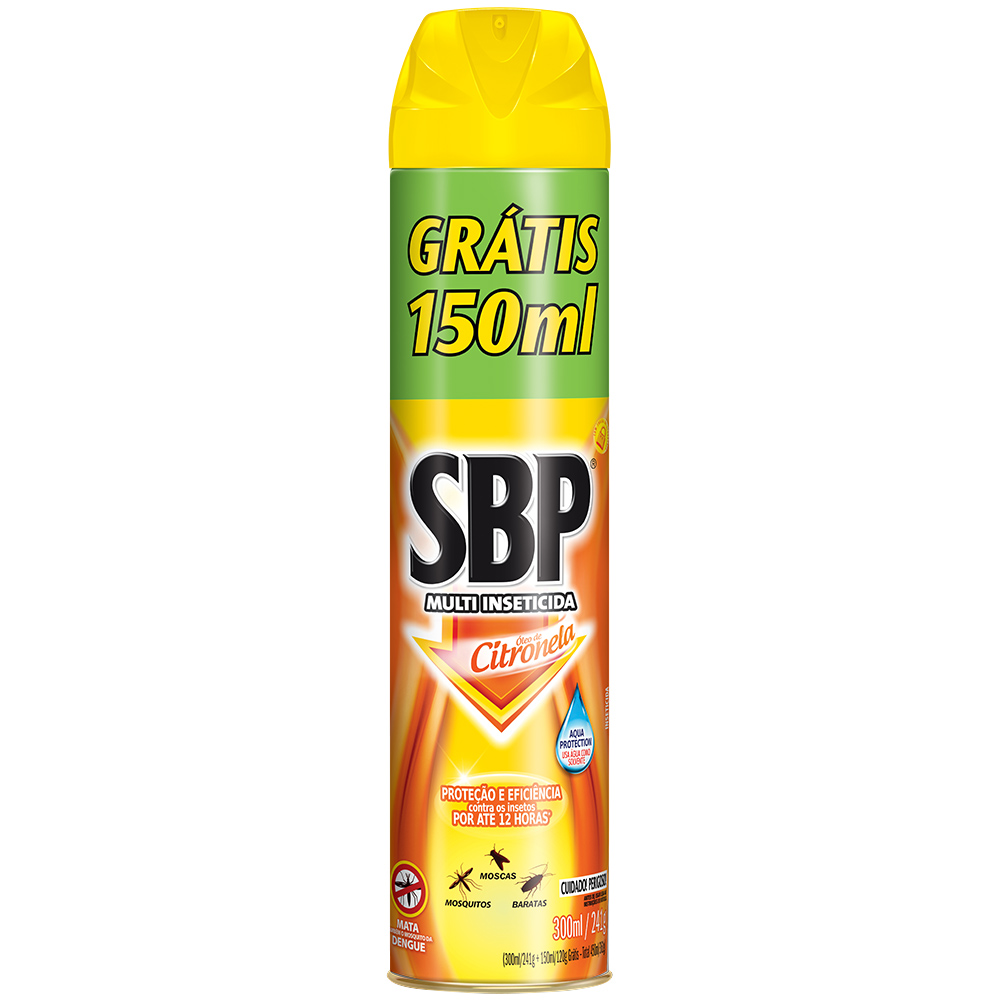 imagem de INSETICIDA SBP AEROSSOL 450ML MULT CITRONELA