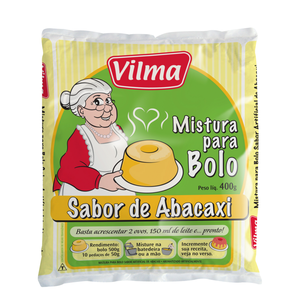 imagem de MISTURA BOLO VILMA 400G ABACAXI