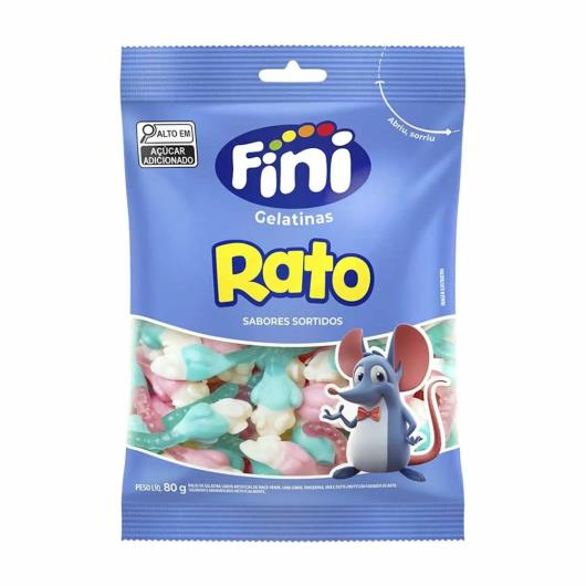imagem de BALA GELATINA FINI 80G RATO