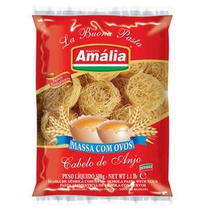 imagem de MACARRÃO AMÁLIA COM OVOS 500G ALETRIA COM ANJO