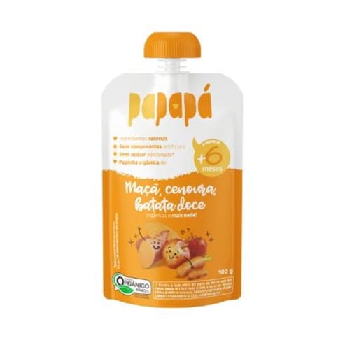 imagem de PAPINHA PAPAPA ORGÂNICA 100G MAÇÃ CEN BATATA