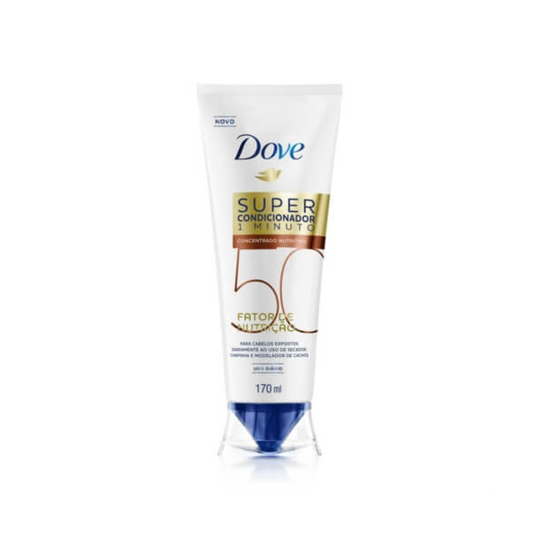 imagem de SUPER CONDICIONADOR DOVE 170ML NUTRIÇÃO FATOR 50