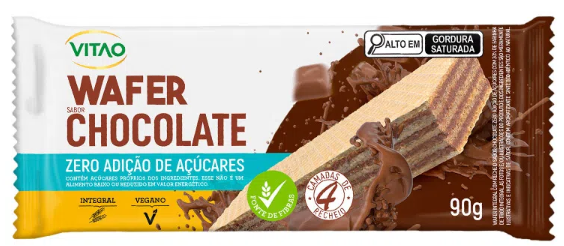 imagem de BISCOITO WAFER VITAO ZERO 90G CHOCOLATE
