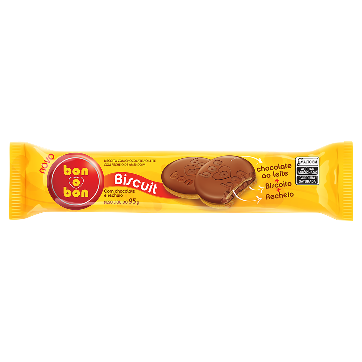 imagem de BISCOITO BISCUIT BON O BON AMENDOIM 95G