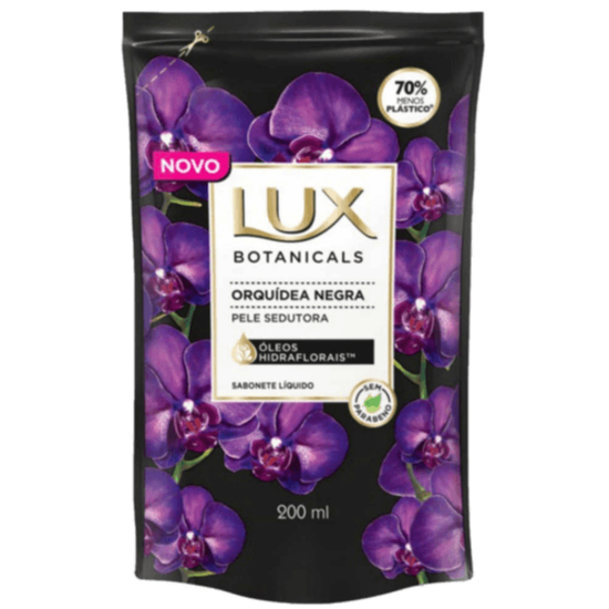 imagem de SABONETE LÍQUIDO LUX 200ML ORQUÍDEA NEGRA REFIL