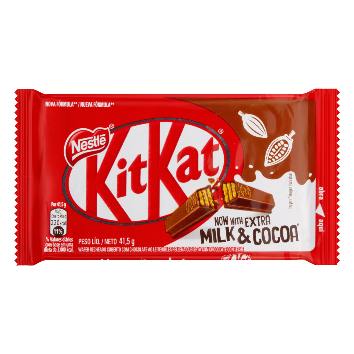 CHOCOLATE NESTLÉ KITKAT 41.5G LEITE | Supermercados Pais & Filhos | Loji