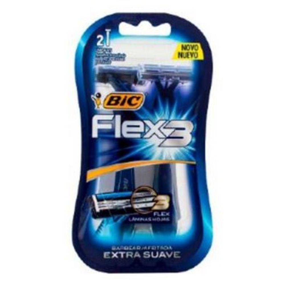 imagem de APARELHO BARBEAR BIC FLEX 3 EXTRA SUAVE BLISTER C2