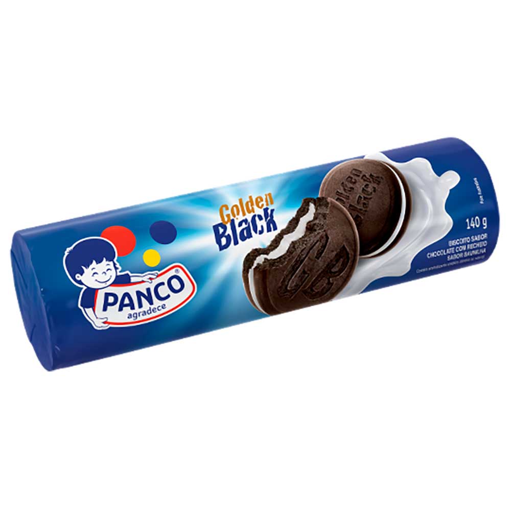 imagem de BISCOITO RECHEADO PANCO G.BLACK 140G BAUNILHA