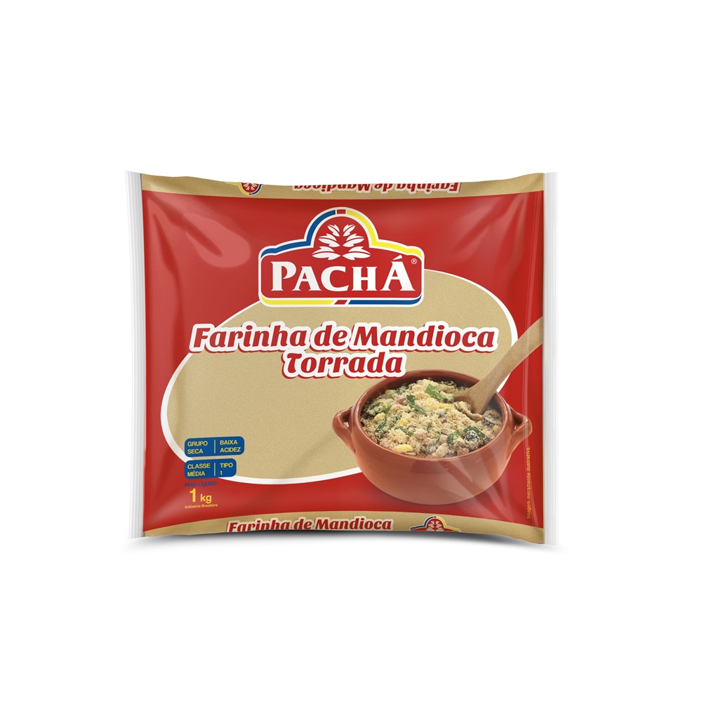 imagem de FARINHA MANDIOCA PACHÁ 1KG TORRADA