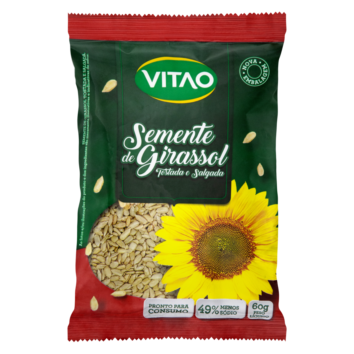 imagem de SEMENTE DE GIRASSOL VITAO 60GR