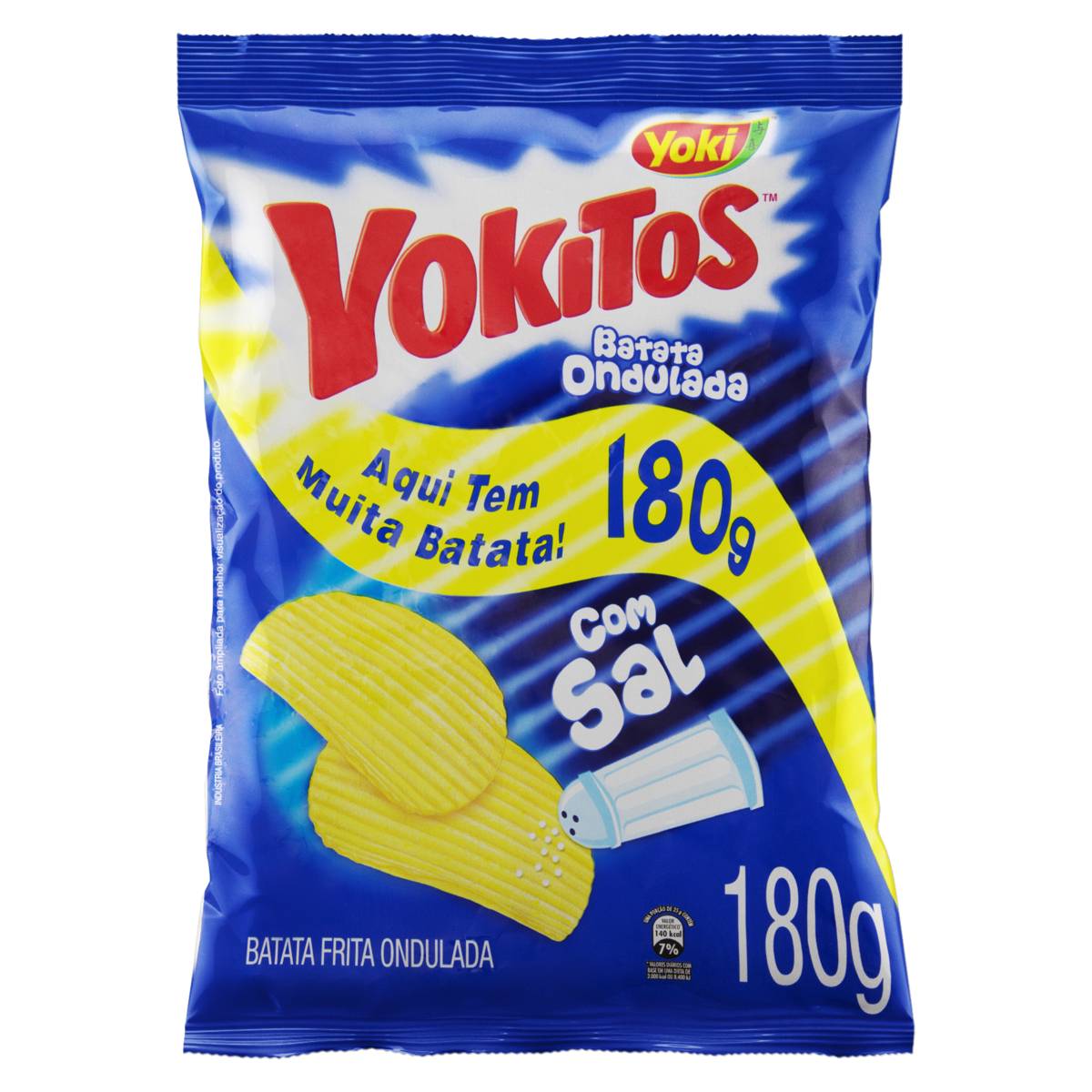 imagem de SALGADINHO YOKITOS BATATA ONDULADA NATURAL 180G