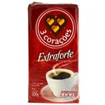 imagem de CAFÉ 3 CORAÇÕES EXTRA FORTE VÁCUO 500G