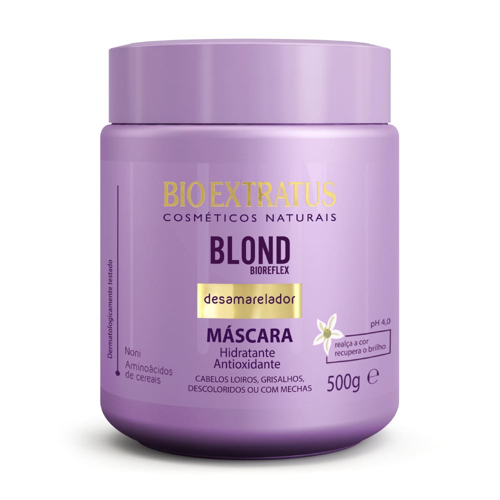 imagem de MÁSCARA CAPILAR BIO EXTRATUS BLOND DESAMARELADOR 500G