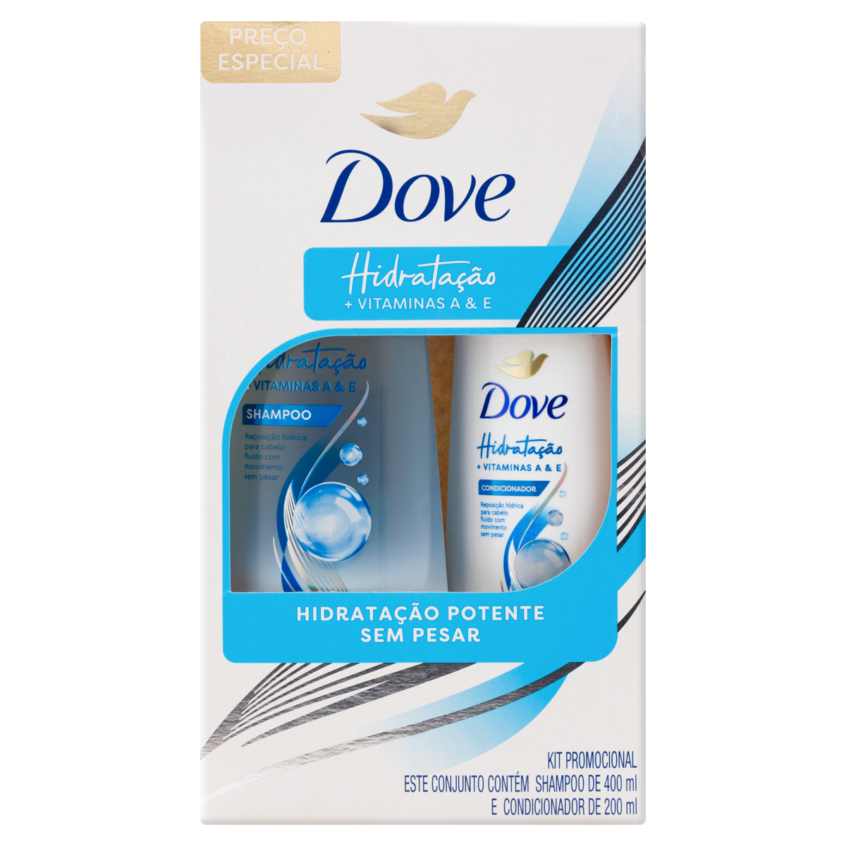 imagem de KIT DOVE SHAMPOO 400ML+COND 200ML HIDRATAÇÃO