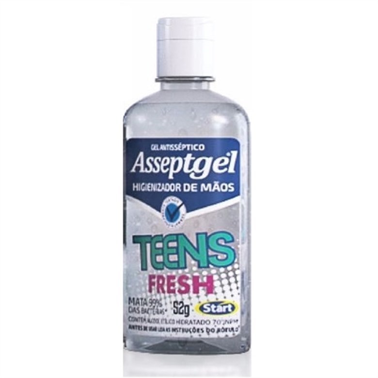 imagem de GEL HIGIENIZADOR ASSEPTGEL 52G TEENS FRESH