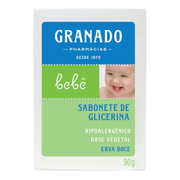 imagem de SABONETE GRANADO BEBE GLICERINA 90G ERVA DOCE