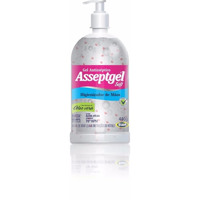 imagem de GEL HIGIENIZADOR ASSEPTGEL 440G SOFT