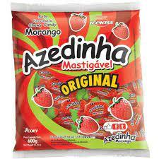 imagem de BALA ICE KISS AZEDINHA 500G PCT IOGURTE MORANGO