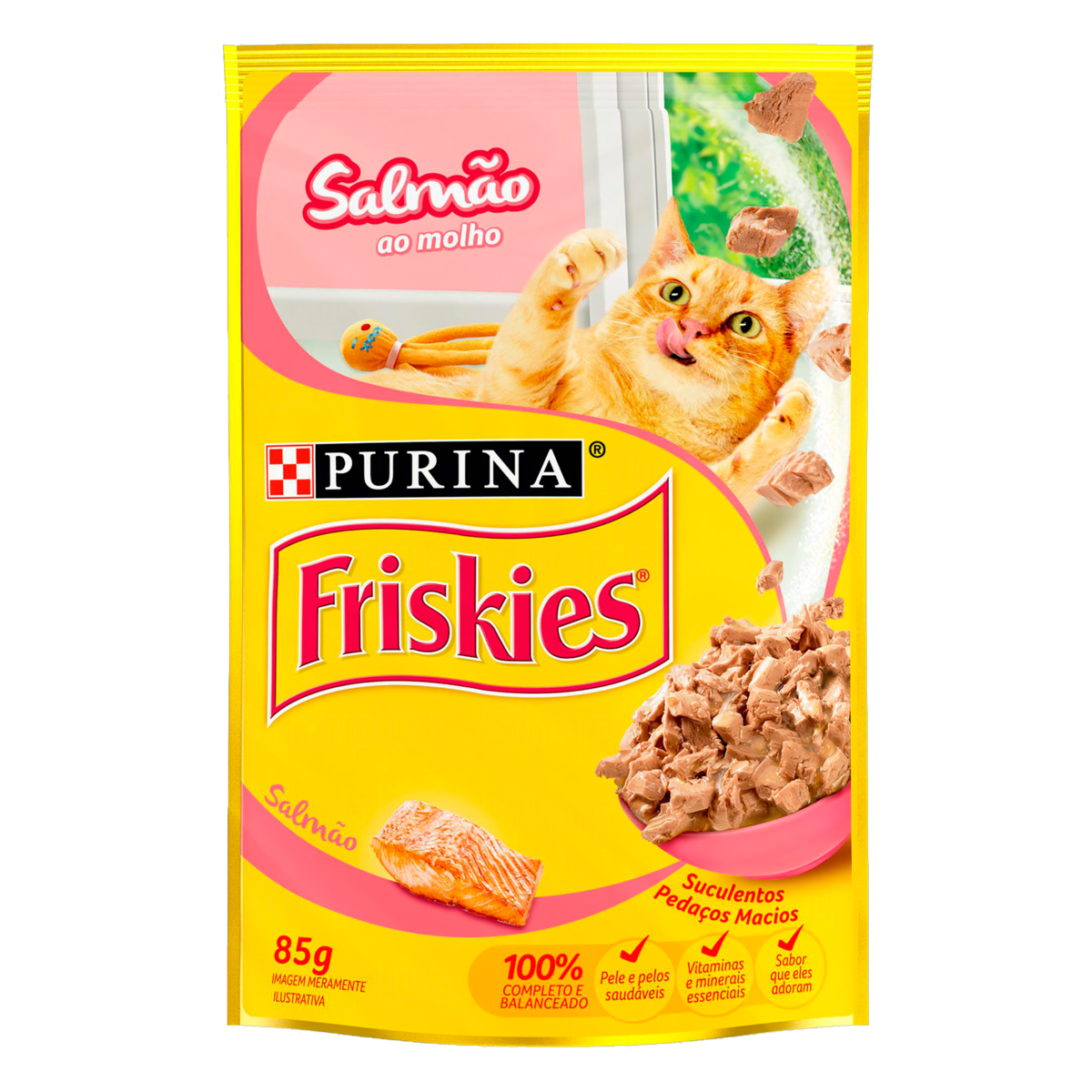 imagem de RAÇÃO PARA GATO FRISKIES 85G SALMÃO AO MOLHO