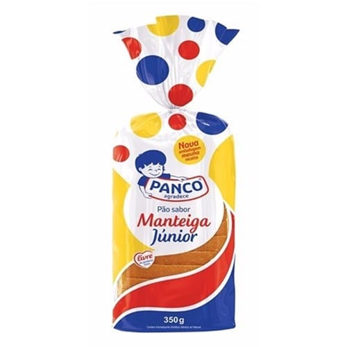 imagem de PÃO PANCO SABOR MANTEIGA JÚNIOR 350G