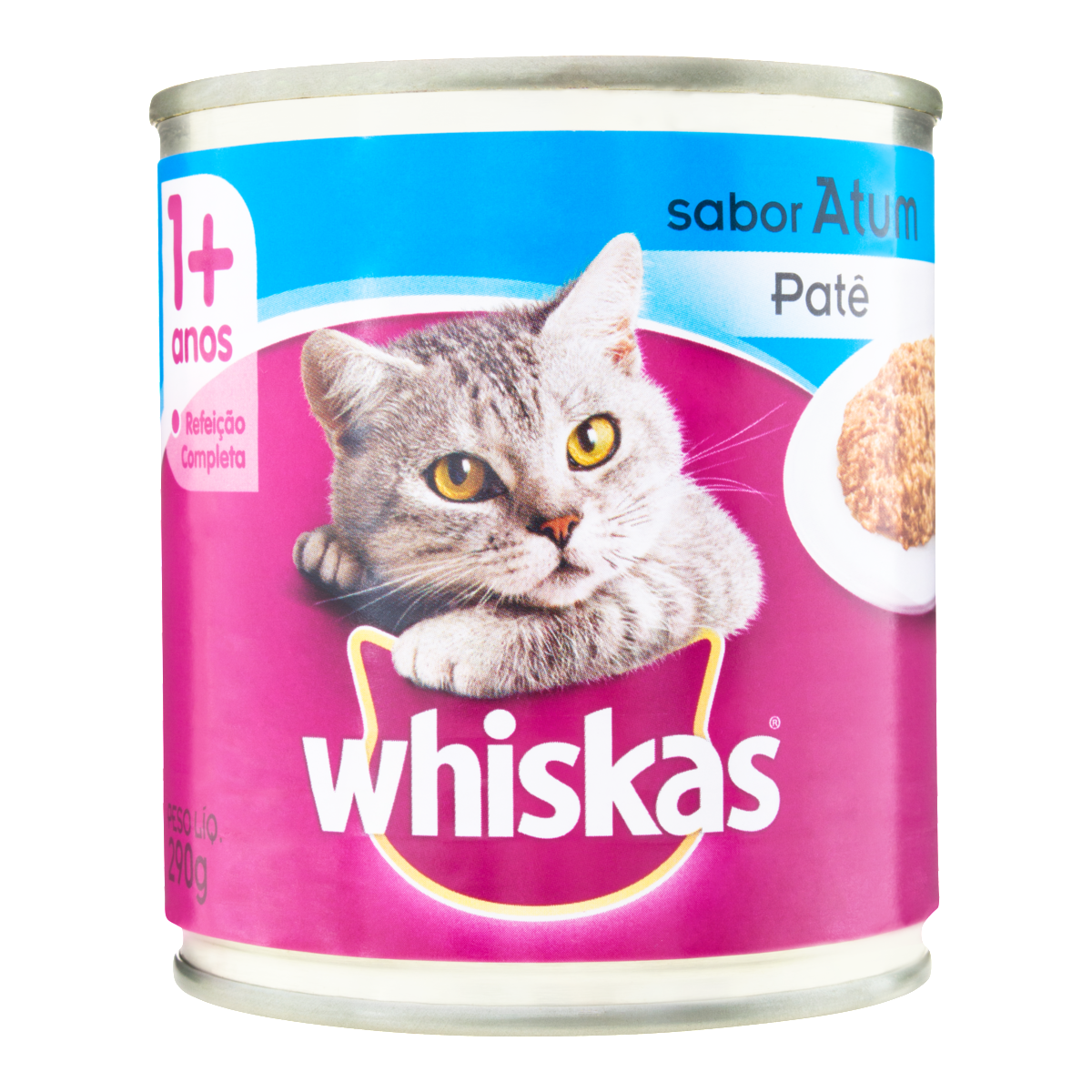 imagem de RAÇÃO PARA GATO WHISKAS 290G ATUM PATÊ