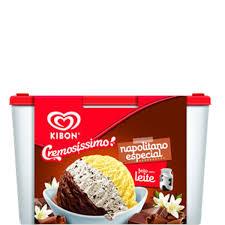 imagem de SORVETE KIBON CREMOSÍSSIMO 2L NAPOLITANO ESPECIAL