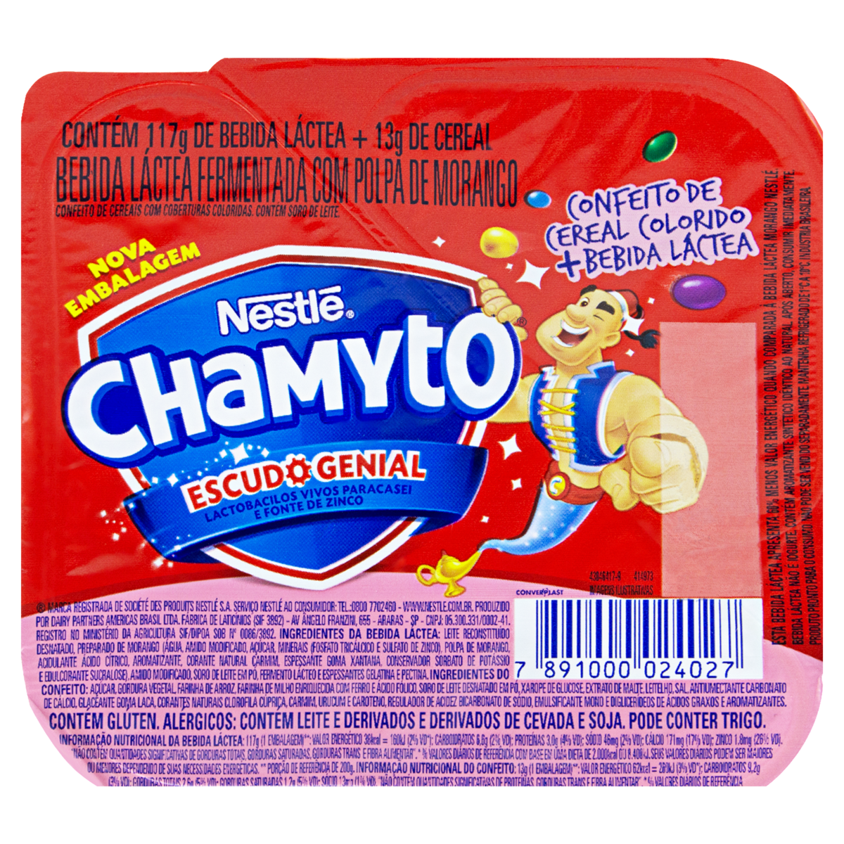 imagem de BEBIDA LÁCTEA CHAMYTO COLORIDO 130G