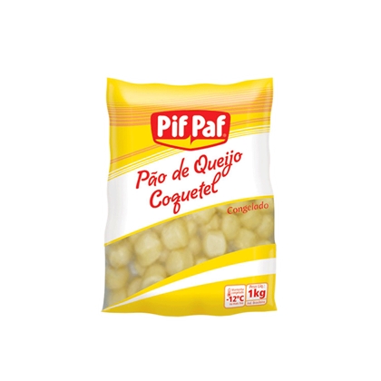 imagem de PÃO QUEIJO PIF PAF 1KG COQUETEL