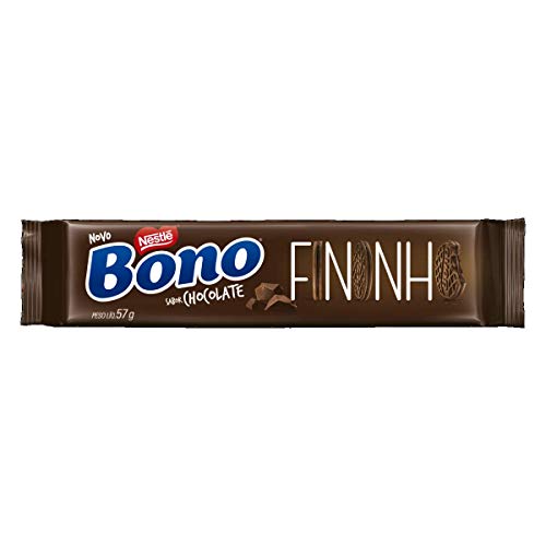 imagem de BISCOITO NESTLÉ RECHEADO BONO FININHO CHOCOLATE 57G