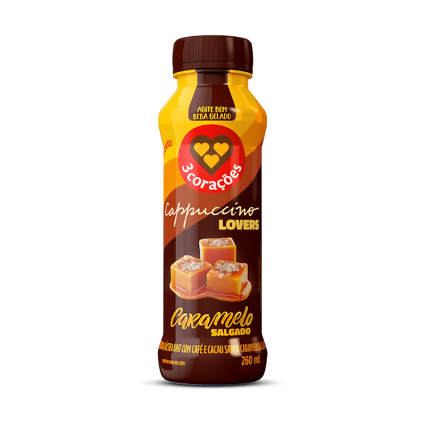 imagem de BEBIDA LÁCTEA 3 CORAÇÕES 260ML CARAMELO