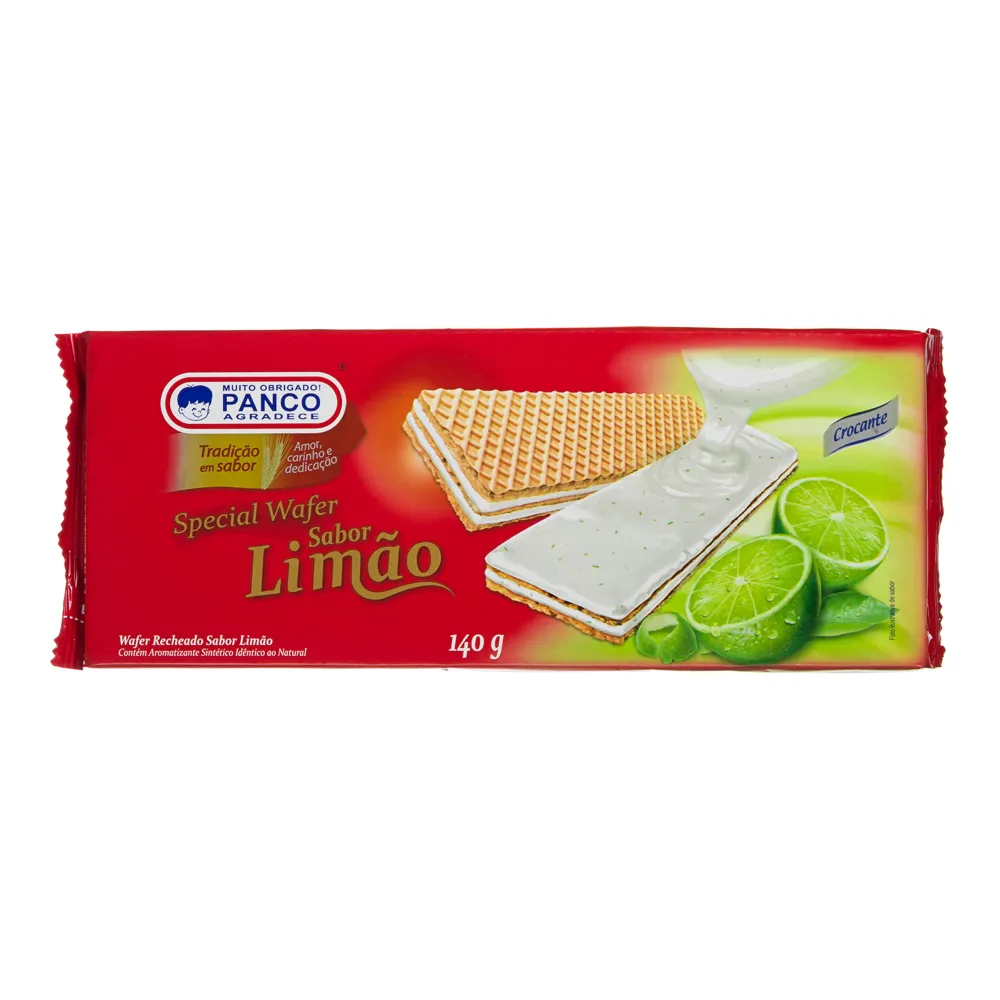 imagem de BISCOITO WAFER PANCO 112G LIMÃO