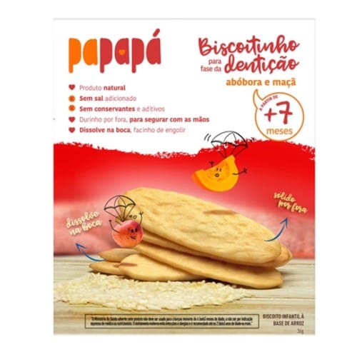 imagem de PAPAPA BISC DENTICAO 36GR ABOBORA E MACA