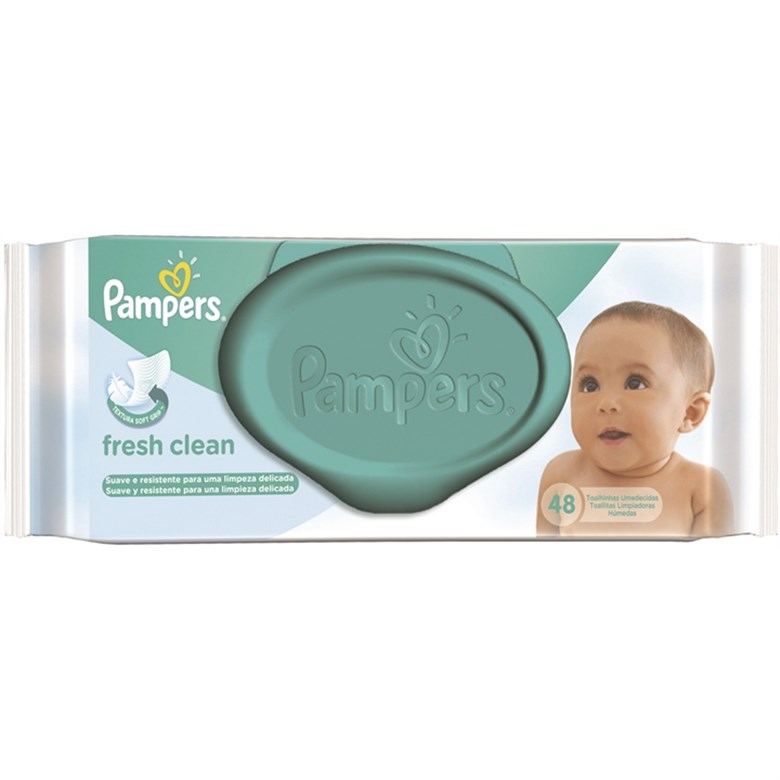 imagem de LENÇO UMEDECIDO PAMPERS CHEIRINHO DE BEBÊ 48UN