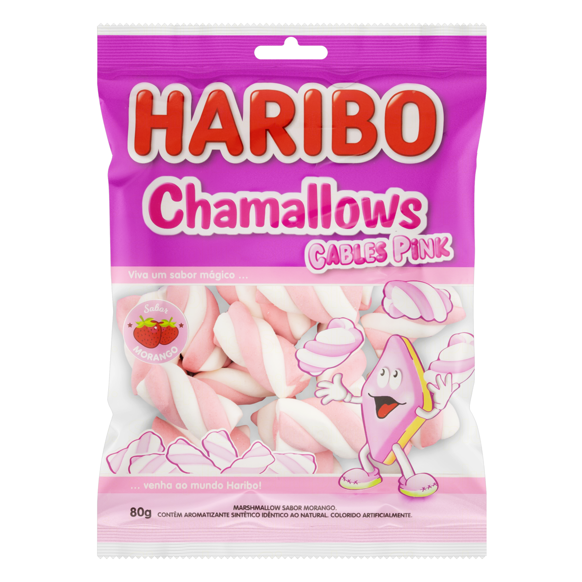 imagem de CHAMALLOWS HARIBO 70G CABLES PINK