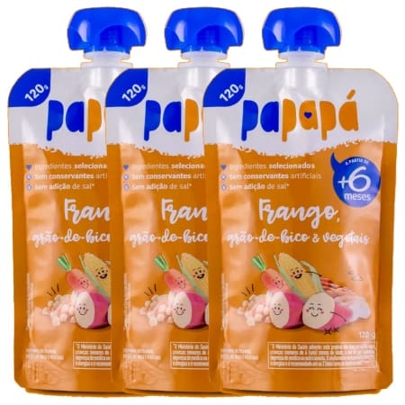 imagem de PAPINHA PAPAPA 120G FRANGO GR VEGETAIS