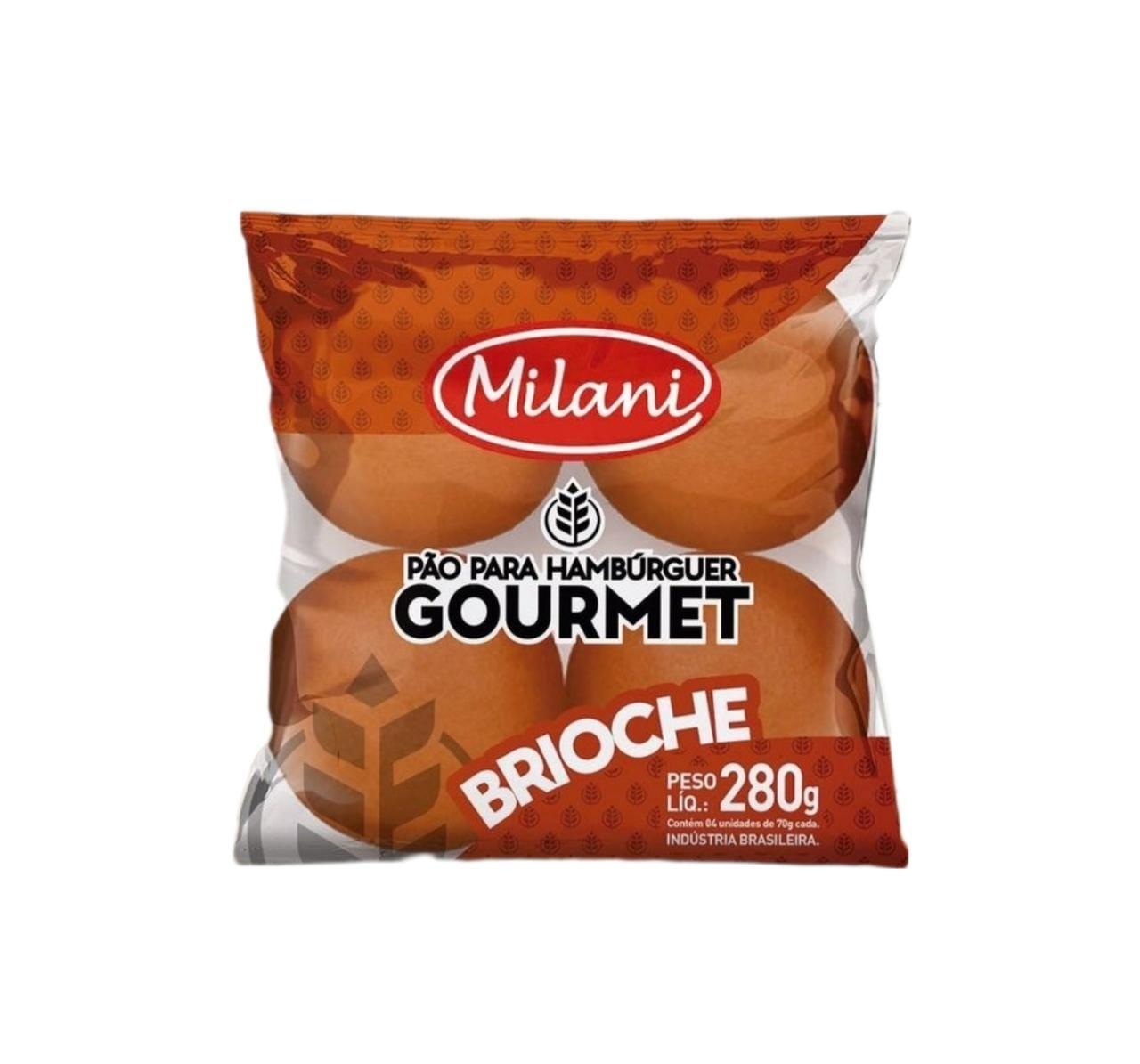 imagem de PÃO MILANI HAMBÚRGUER GOURMET 280G BRIOCHE