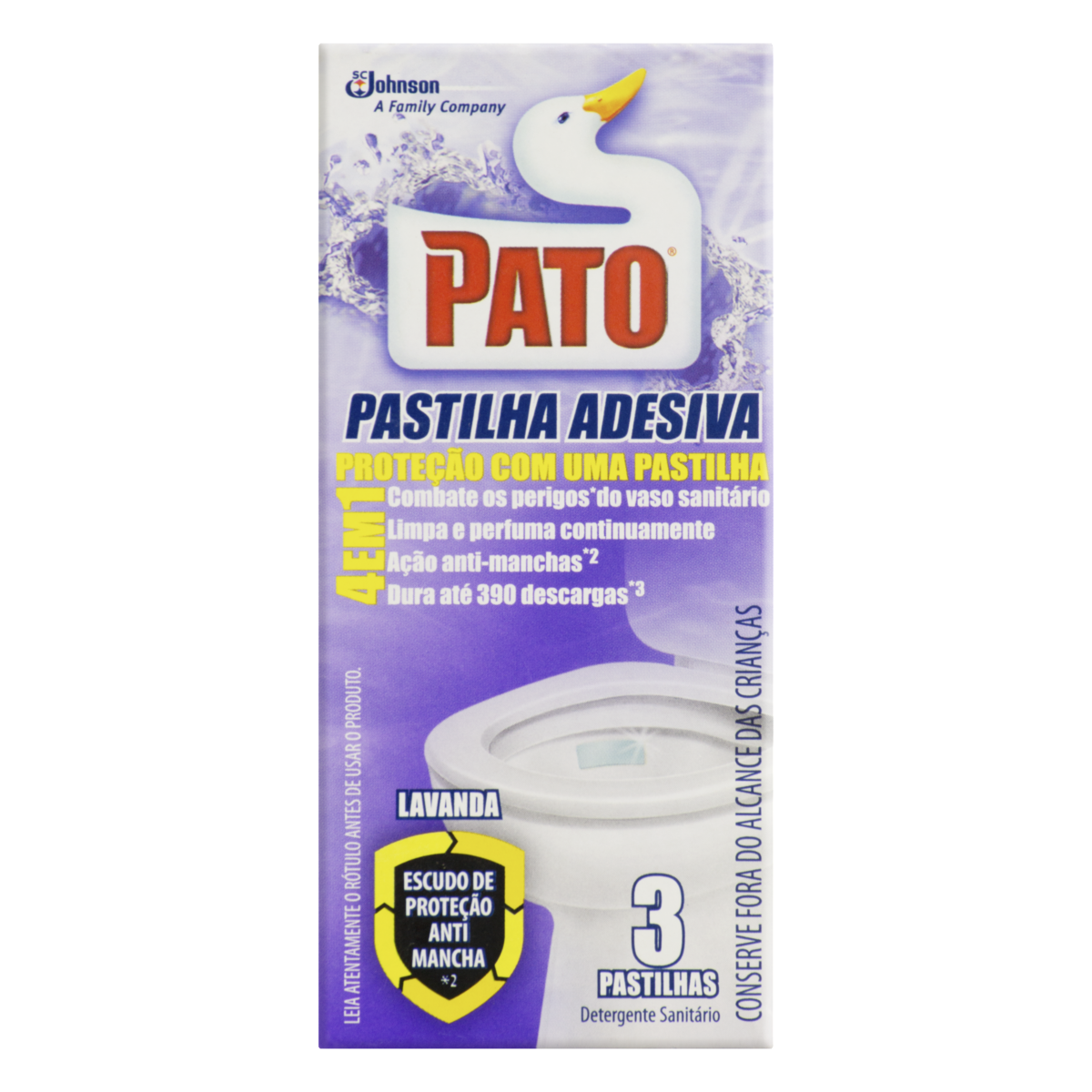 imagem de PATO PASTILHA  ADES LAVANDA 3UN