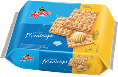 imagem de BISCOITO AYMORÉ CREAM CRACKER 345G MANTEIGA