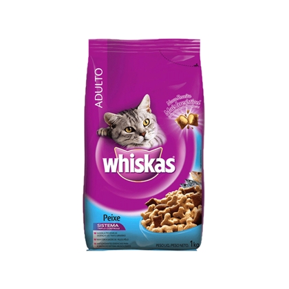 imagem de RAÇÃO WHISKAS PEIXE PACOTE 900G