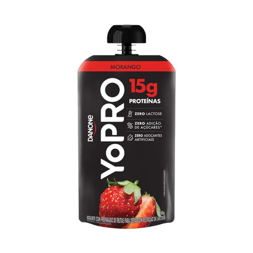 imagem de YOPRO DANONE POUCH MORANGO 160G